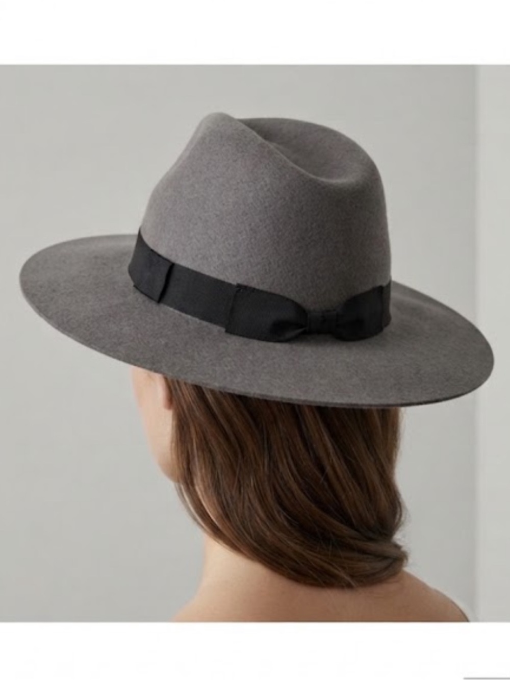 DO EVERYTHING IN LOVE Hat Panama Grey Wool OS